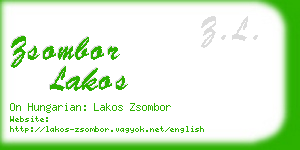 zsombor lakos business card